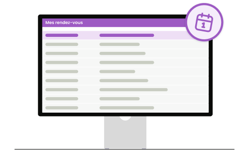 Illustration de la gestion de rendez-vous