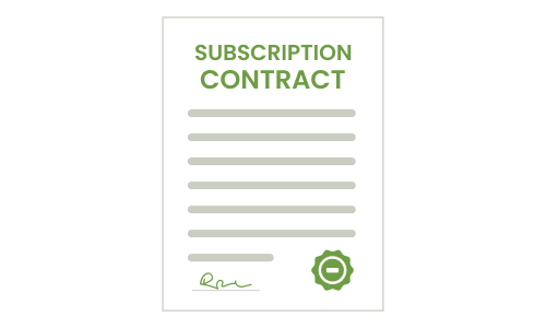 Illustration d'une souscription de contrat