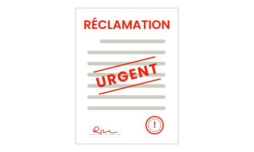 illustration d'une réclamation